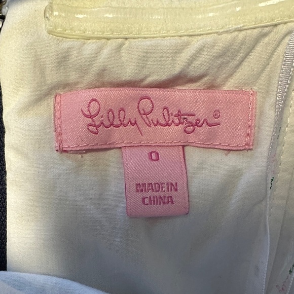 Lilly Pulitzer Blossom Anchor Navy Nautical Strapless Dress 0 - Picture 2 of 5